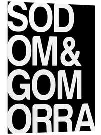 Foam board print Sodom und Gomorra I