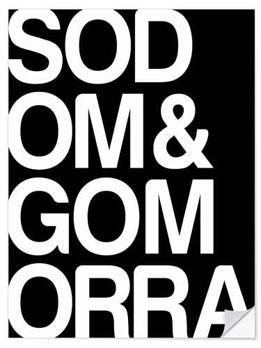 Vinilo para la pared Sodom und Gomorra I