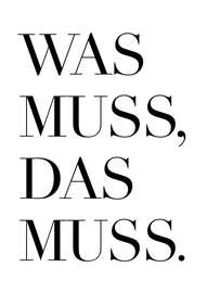 Magnettafel Was muss, das muss I