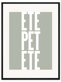 Gerahmter Kunstdruck Etepetete