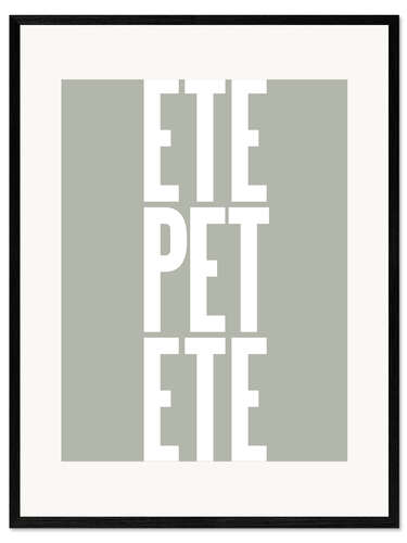 Framed art print Etepetete