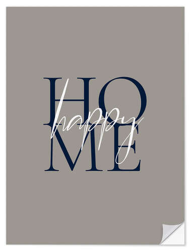 Vinilo para la pared Happy Home