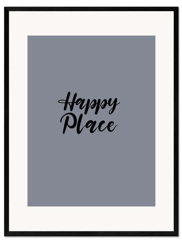 Stampa artistica con cornice Happy Place II