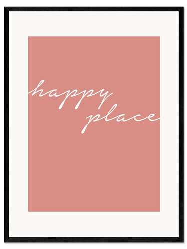 Gerahmter Kunstdruck Happy Place II