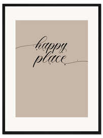 Gerahmter Kunstdruck Happy Place I