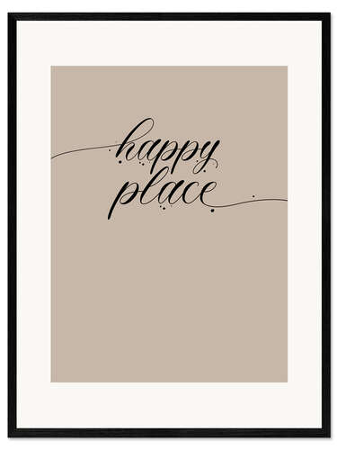 Stampa artistica con cornice Happy Place I