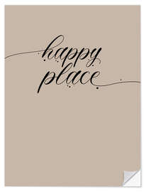 Wandsticker Happy Place I