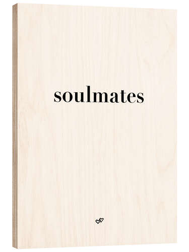 Holzbild Soulmates