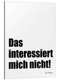 Magnettafel Das interessiert mich nicht die Bohne