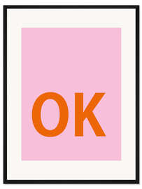 Gerahmter Kunstdruck OK