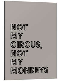 Magnettafel Not my Circus, not my Monkeys