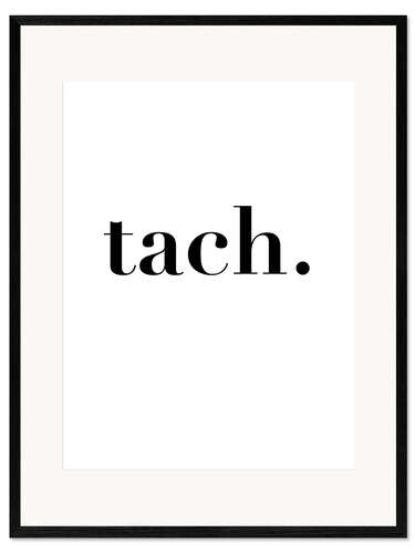 Plakat artystyczny premium w ramie Tach