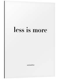 Magnettafel Less is more