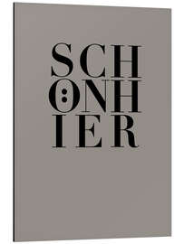 Magnettafel Schön Hier I - Typobox