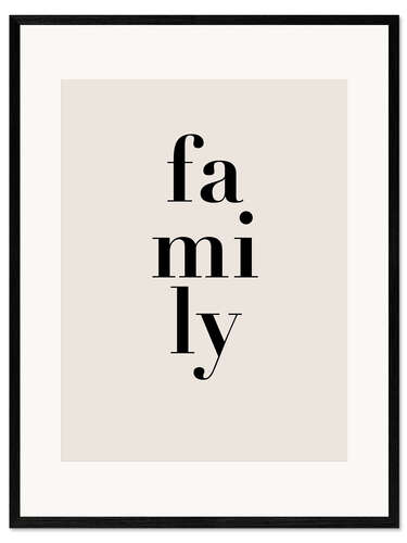 Gerahmter Kunstdruck Family I