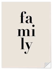 Wandsticker Family I