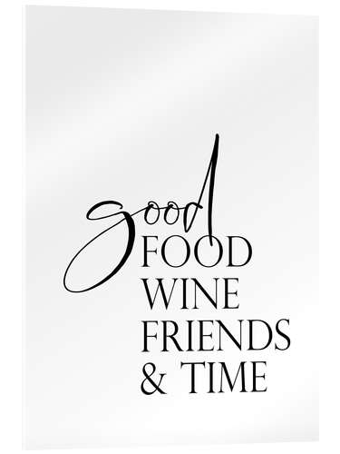 Acrylic print Food, Wine & Friends