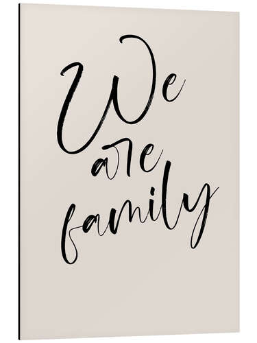 Aluminium print We are family