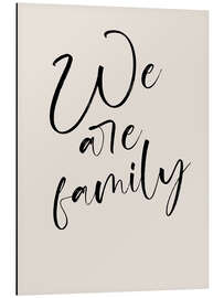 Magnettafel We are family - Typobox