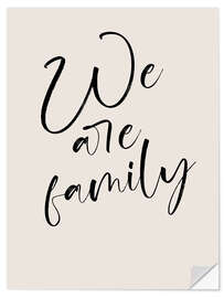 Wandsticker We are family