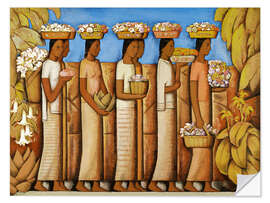 Selvklebende plakat The Flower Sellers