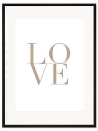 Gerahmter Kunstdruck LOVE I