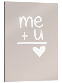 Quadro em plexi-alumínio Me &amp; You I