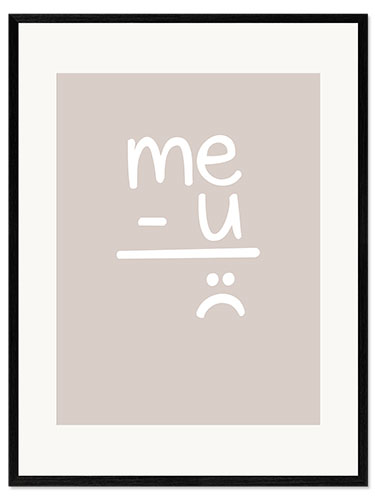 Impresión de arte enmarcada Me & You II