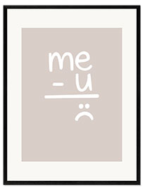 Impresión de arte enmarcada Me &amp; You II