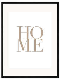 Gerahmter Kunstdruck HOME I
