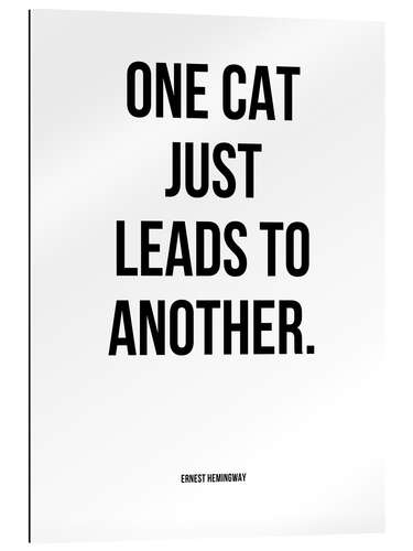 Gallery print Hemingway - One Cat just Leads to Another.