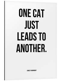 Magnettafel Hemingway - One Cat just Leads to Another.