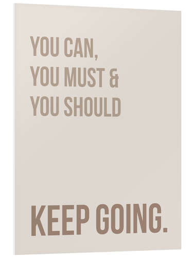 Tableau en PVC Keep Going II