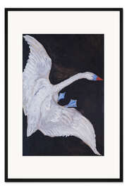 Gerahmter Kunstdruck The White Swan