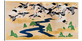 Cuadro de aluminio Japanese cranes and pines II