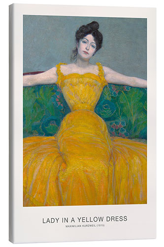 Lienzo Lady in a Yellow Dress, 1915