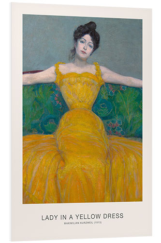 PVC-taulu Lady in a Yellow Dress, 1915