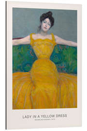Magnettafel Lady in a Yellow Dress, 1915