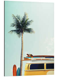 Magnettafel Surfer Bus