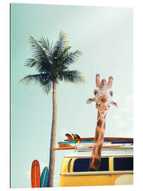 Galleriprint Surfer Giraffe