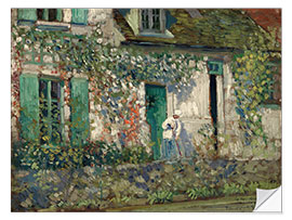 Selvklæbende plakat The House in Giverny, 1912