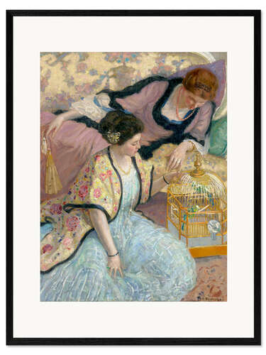 Stampa artistica con cornice The Parrots, 1910