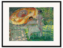 Kehystetty taidepainatus The Garden Parasol, 1910