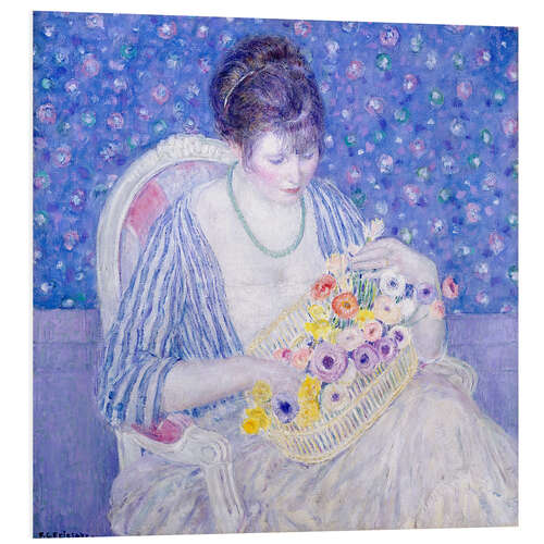 Foam board print The Basket of Flowers, 1917