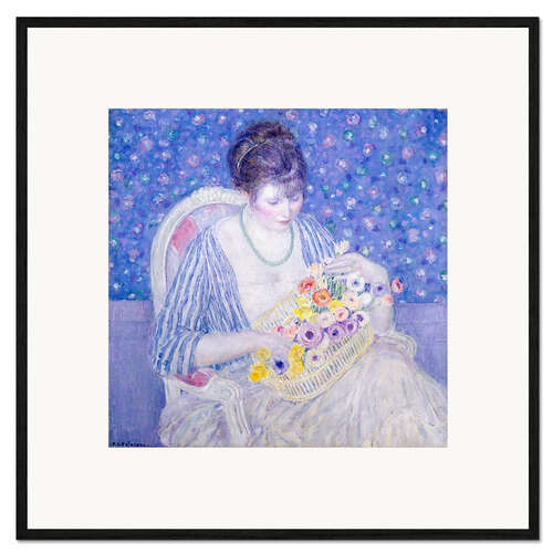 Impresión de arte enmarcada The Basket of Flowers, 1917
