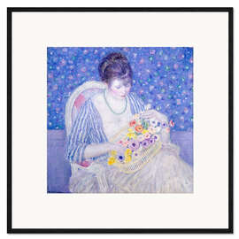 Gerahmter Kunstdruck Der Blumenkorb, 1917