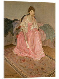 Acrylglasbild Dame in Rosa, 1902