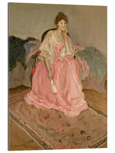 Quadro em plexi-alumínio Lady in Pink, 1902