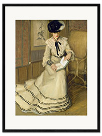 Innrammet kunsttrykk Girl Reading, 1904