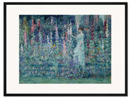 Gerahmter Kunstdruck Stockrosen, 1912